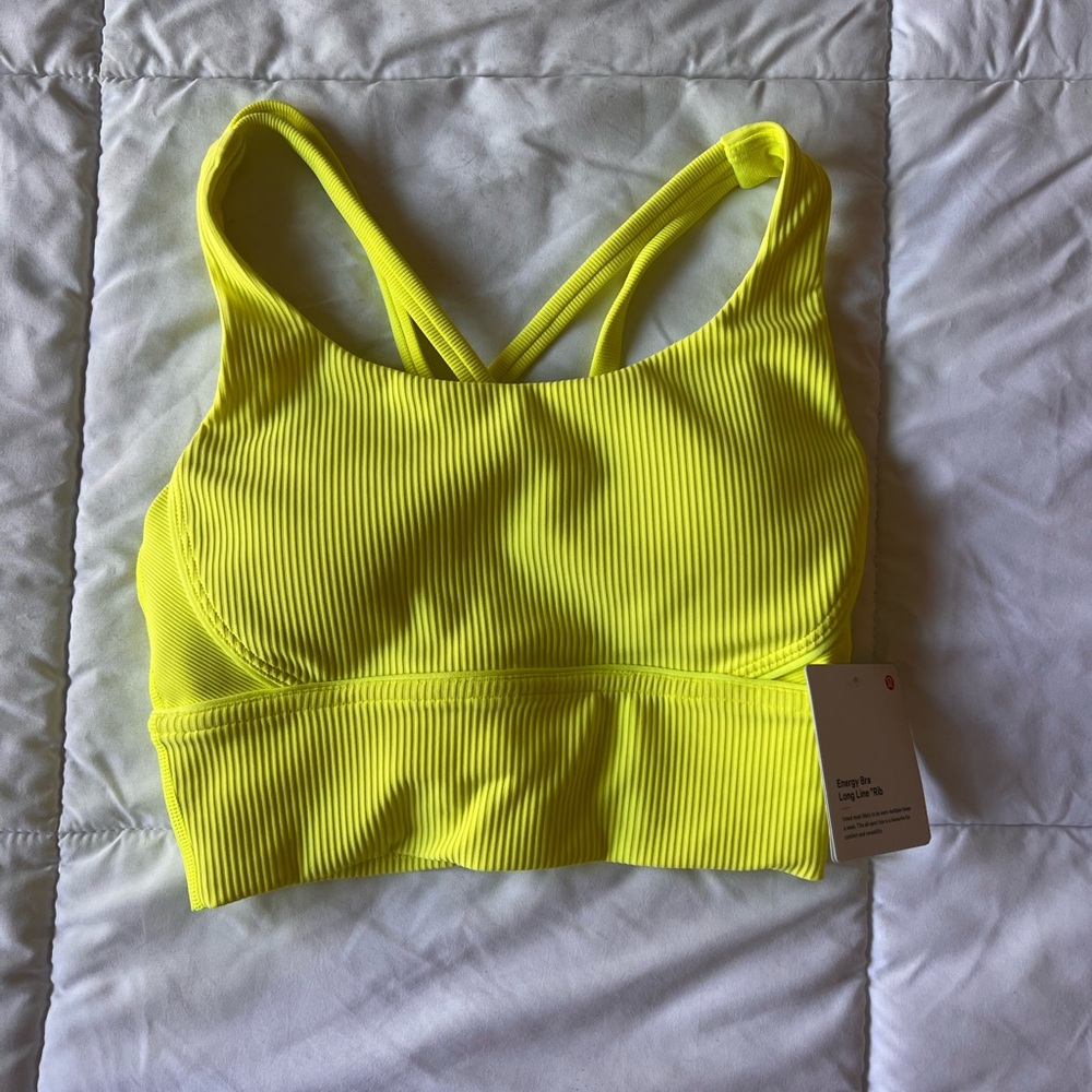 Bright Yellow Sports Bra